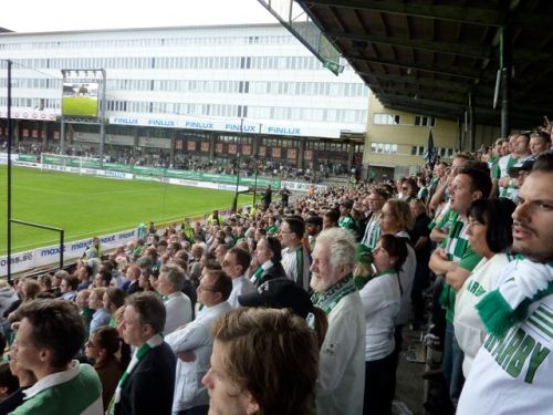 The Klack was a tense place for the last five mins as Bajen hunted for a third goal